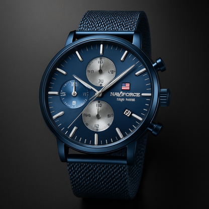 Men's Waterproof Camouflage Quartz Watch - 6 Hands