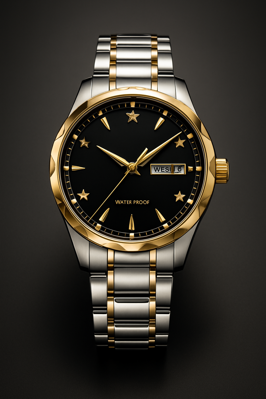 Men's Waterproof Quartz Watch with Luminous Dial