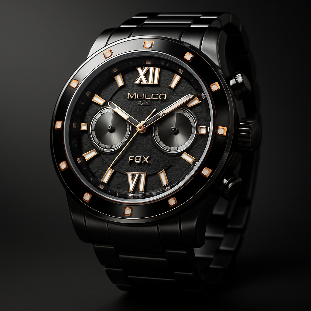 Mulco Prix Men's Chronograph Black Dial Watch