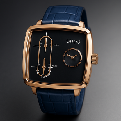 Fashionable Double Movement Men's Quartz Watch