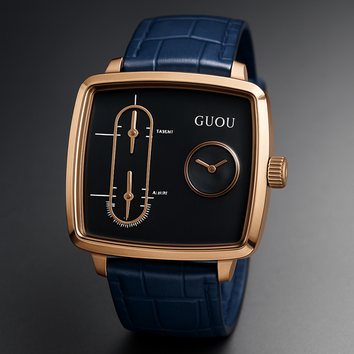 Fashionable Double Movement Men's Quartz Watch