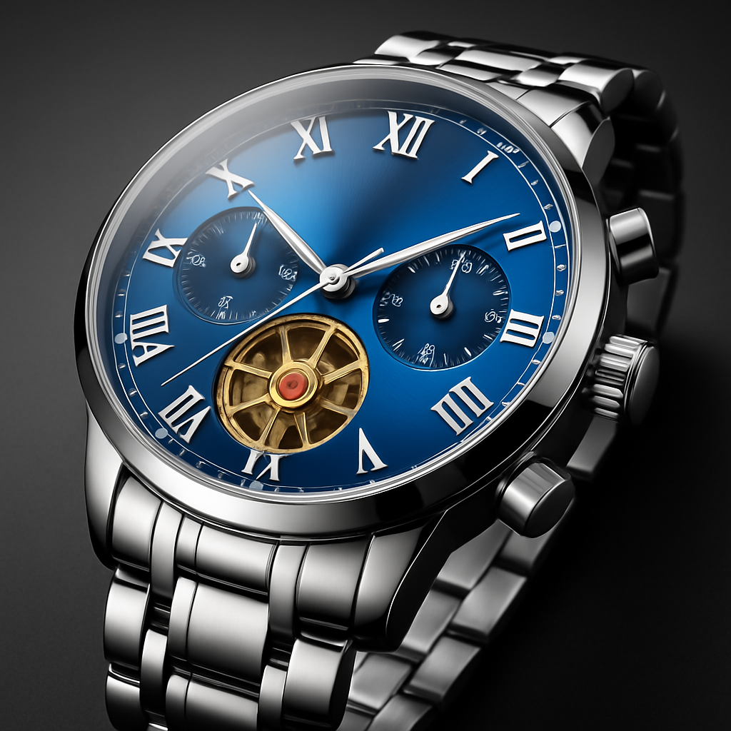 Waterproof Quartz Watch with Luminous Dial